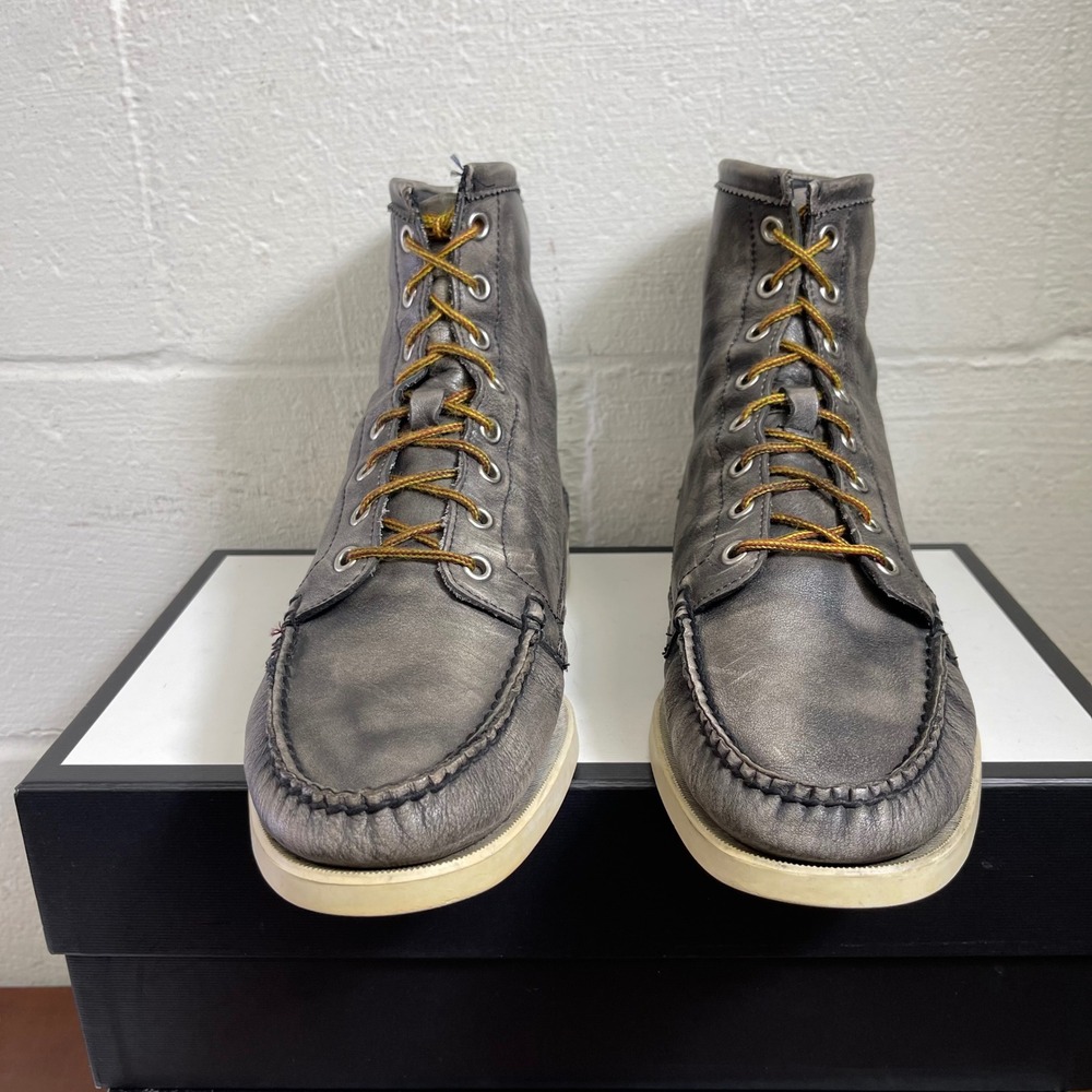 Sebago Lighthouse Tinsel Black‎ Leather Ankle Boots Lace Up Men's US 9 M